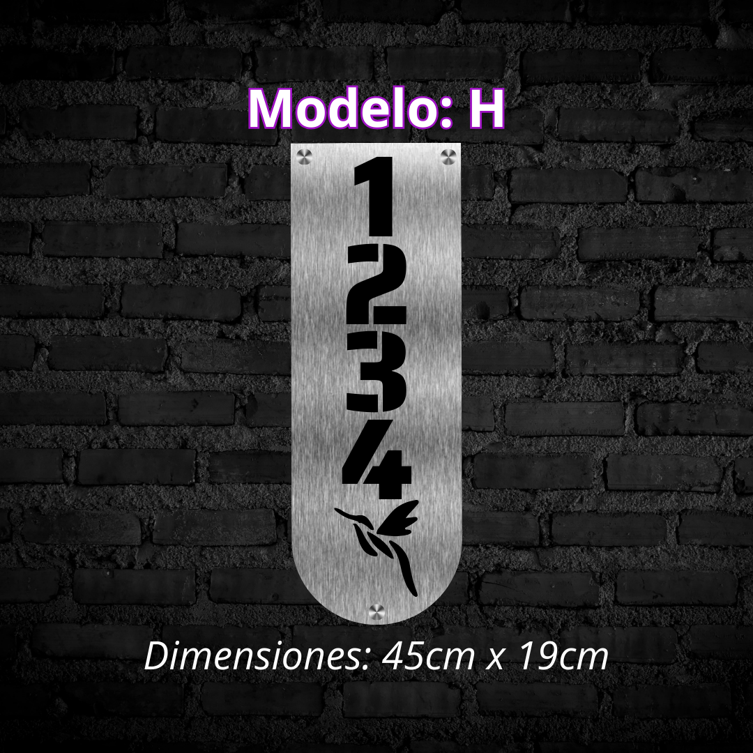 Placa Residencial - Modelo "H"
