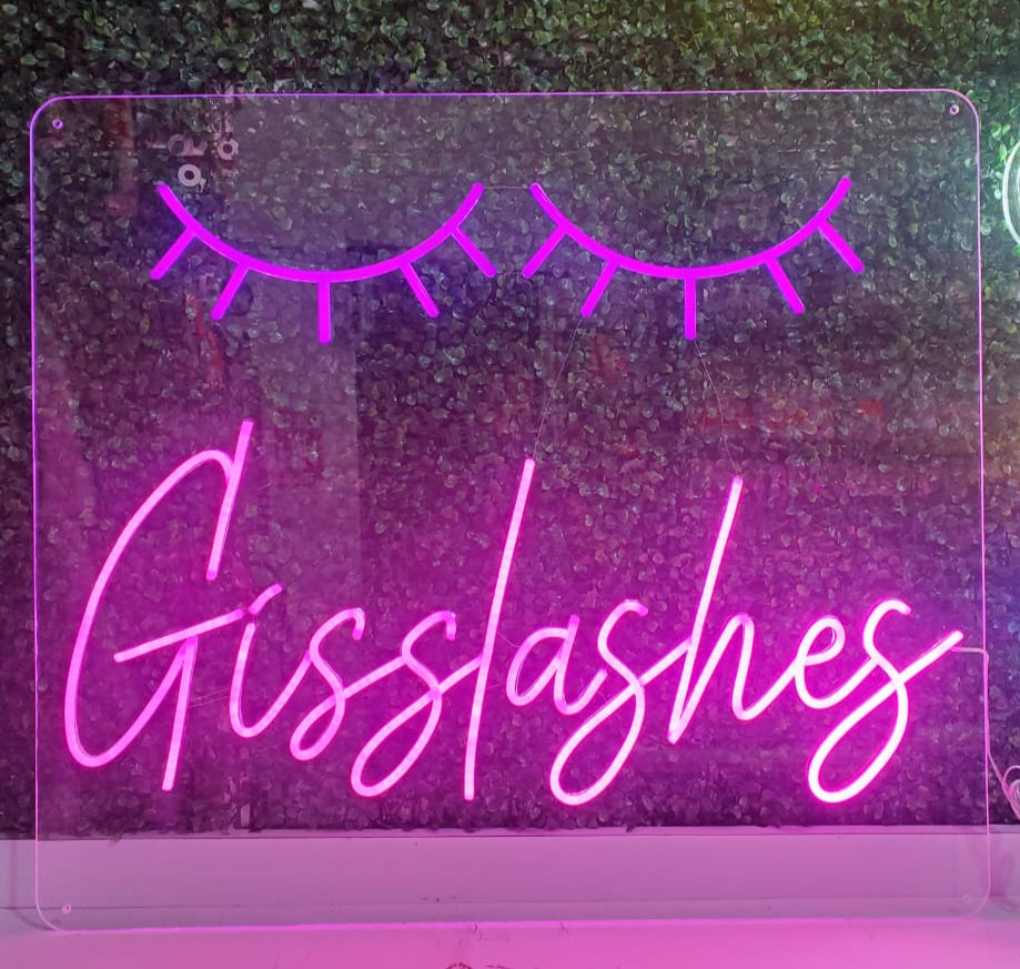 Letrero Led Gisslashes (Elaboración sobre pedido, cotiza el tuyo!)