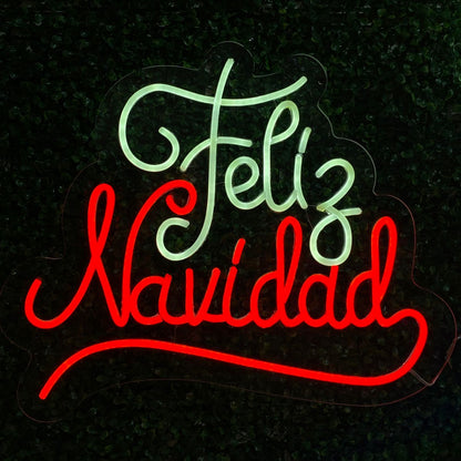 Letrero Led Feliz Navidad (Elaboración sobre pedido, cotiza el tuyo!)