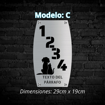 Placa Residencial - Modelo "C"