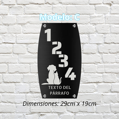 Placa Residencial - Modelo "C"