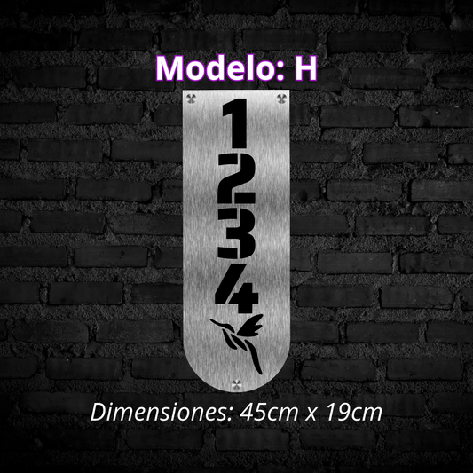 Placa Residencial - Modelo "H"