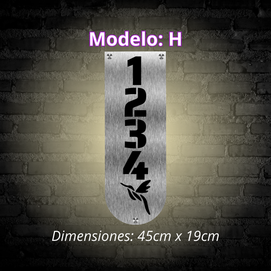 Placa Residencial - Modelo "H"