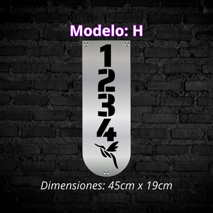 Placa Residencial - Modelo "H"