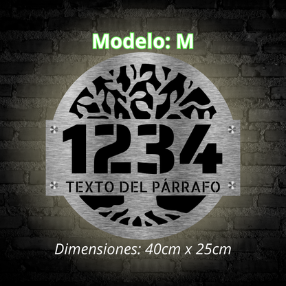 Placa Residencial - Modelo "M"