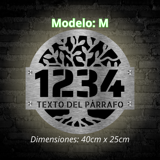 Placa Residencial - Modelo "M"