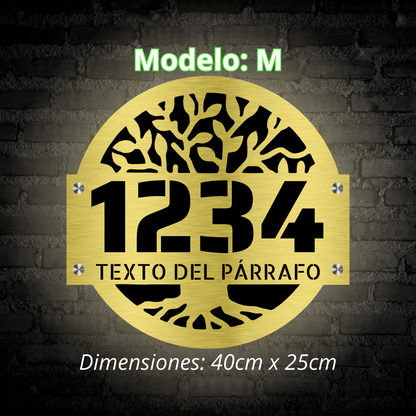 Placa Residencial - Modelo "M"