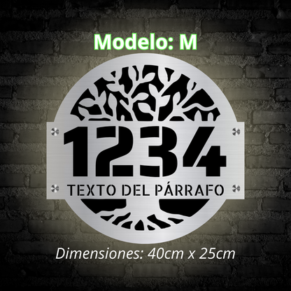 Placa Residencial - Modelo "M"