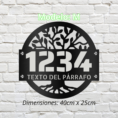 Placa Residencial - Modelo "M"