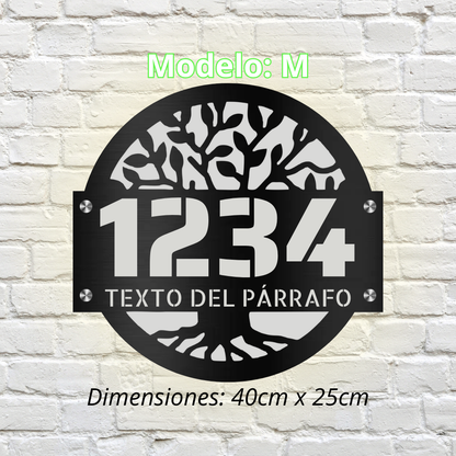 Placa Residencial - Modelo "M"