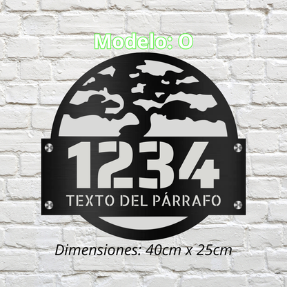 Placa Residencial - Modelo "O"