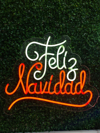 Letrero Led Feliz Navidad (Elaboración sobre pedido, cotiza el tuyo!)